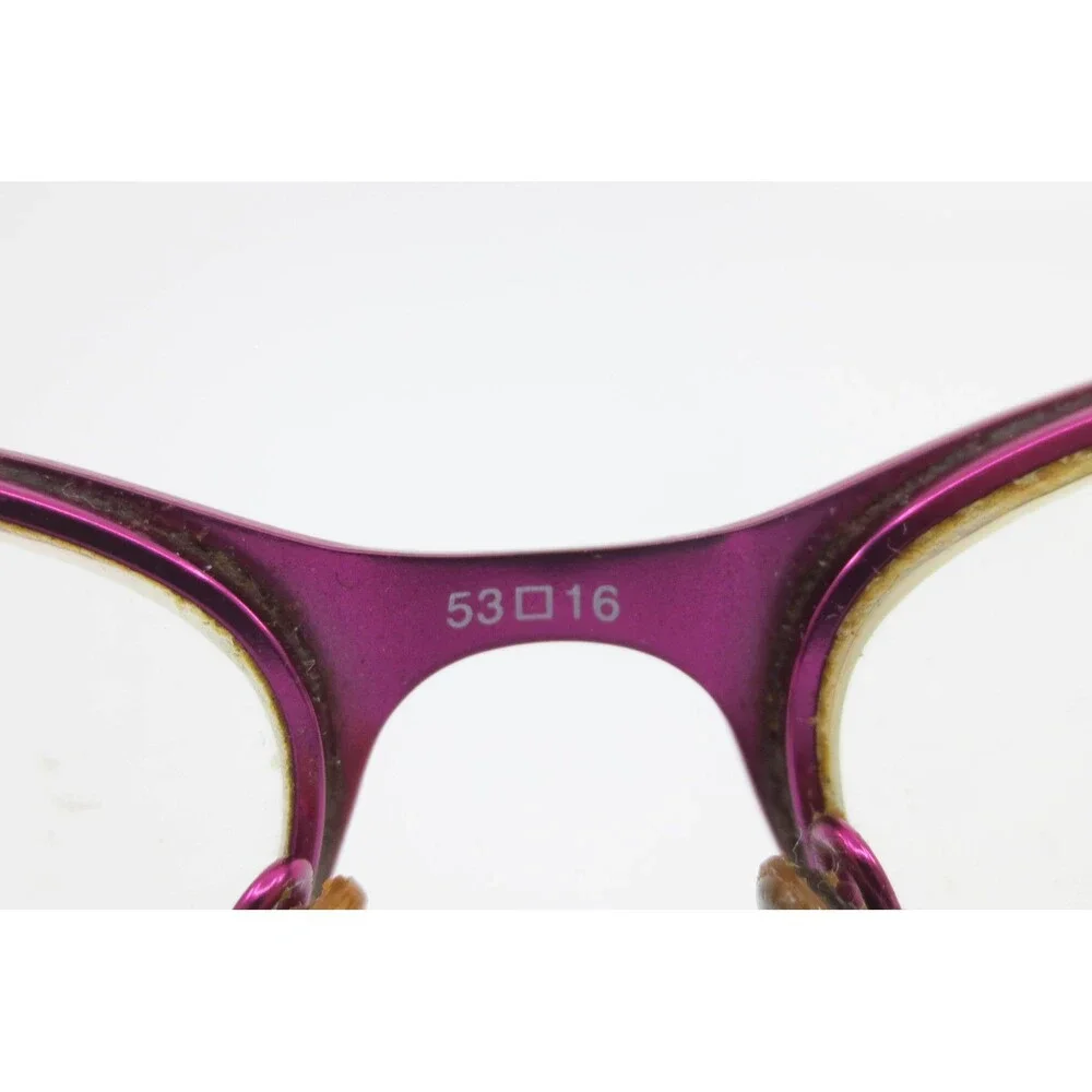 B.U.M. Equipment Sassy Eyeglass Frames Purple Leopard Print 53-16-135 Cat Eye